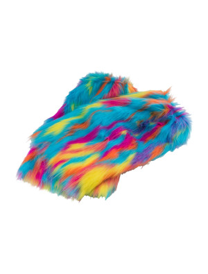 Beinstulpen Fell 38cm Hippie bunt one size