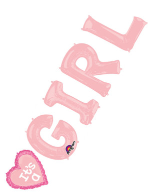 Folienballon-Set Girl 5-tlg.