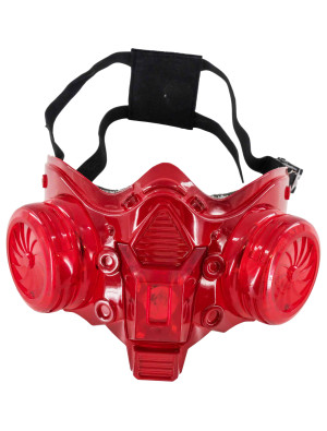 Gasmaske mit LED rot