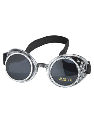 Brille Steampunk silber