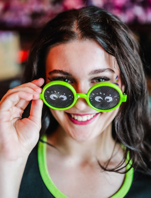 Brille Kleiner Feigling schwarz/grün