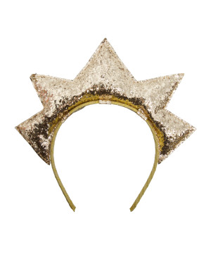 Haarreif Stern Glitzer gold