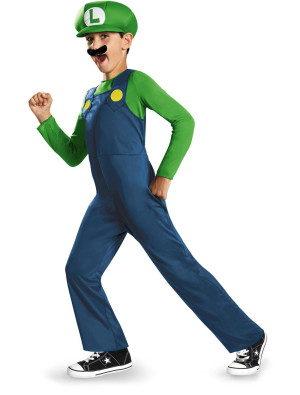 Kostüm Super Super Mario Luigi 3-tlg. | Kostüm für Halloween und Karneval | in versch. Größen | Deiters