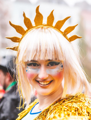 Haarreif Sonnenstrahlen Damen gold