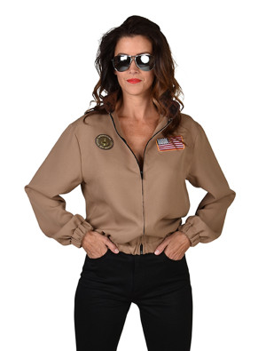 Bomberjacke Jetfighter Damen braun 2XL/3XL