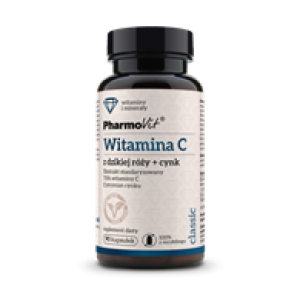 WITAMINA C Z DZIKIEJ RÓŻY + CYNK 90 KAPSUŁEK - PHARMOVIT (CLASSIC)