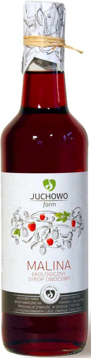 SYROP MALINOWY BIO 500 ml - JUCHOWO