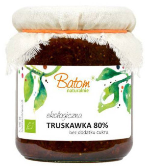 DŻEM TRUSKAWKOWY BEZ CUKRU BATOM 260G