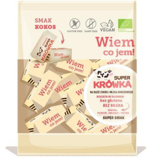 KRÓWKI KOKOSOWE BEZMLECZNE BEZGLUTENOWE BIO 150G
