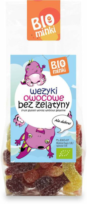 WĘŻYKI BEZ ŻELATYNY BIO MINKI 100G