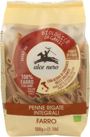 Makaron Orkiszowy Razowy Penne Bio 500g Alce Nero