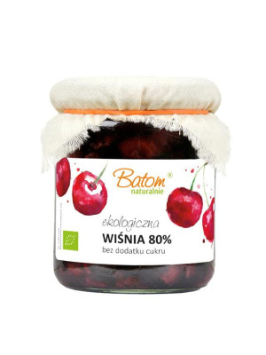 DŻEM WIŚNIOWY BEZ CUKRU BIO BATOM 270G