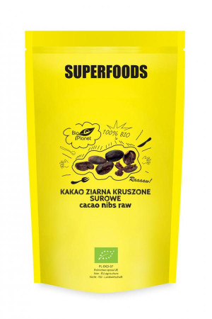 Kakao Ziarna Kruszone Surowe Bio Planet 600g
