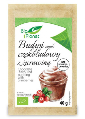 Budyń O Smaku Czekoladowym Z Zurawiną Bio Planet 40g
