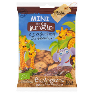 Herbatniki Mini Zoo Z Czekoladą Bio Ania 100g