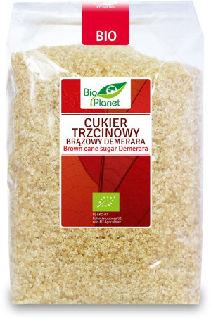 Cukier Trzcinowy Brązowy Demerara Bio Planet 1kg