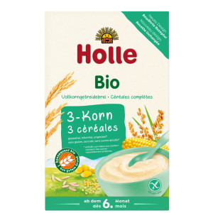 Kaszka Bezmleczna 3 Zboża Pełnoziarnista Bio Holle 250g
