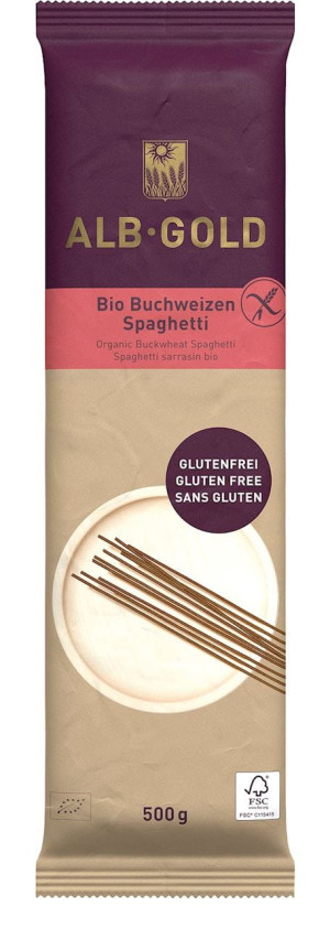 Makaron Gryczany Spaghetti Bezglutenowy Bio Alb Gold 500g