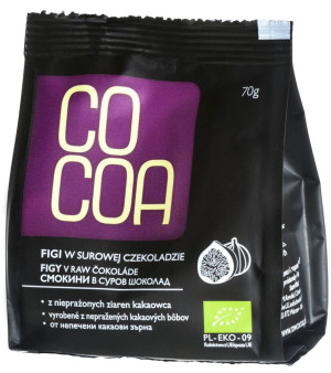 Figi w Surowej Czekoladzie BIO 70G Cocoa