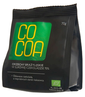Orzechy Brazylijskie w Surowej Czekoladzie Cocoa 70g