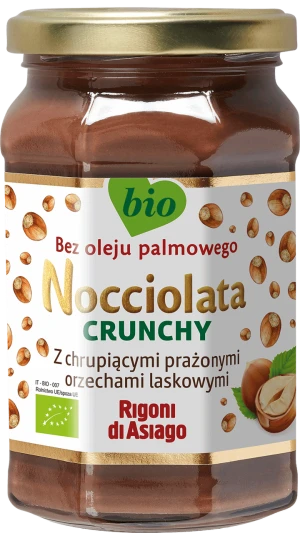 Nocciolata Krem Orzechowy Crunchy BIO 250g