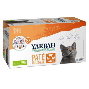 MULTIPACK PASZTET BIO (8 x 100 g) 800 g DLA KOTA - YARRAH