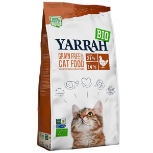 KARMA Z KURCZAKIEM I GROSZKIEM BIO 800 g DLA KOTA I KOCIĄT - YARRAH