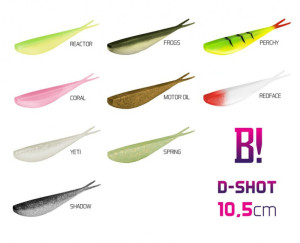 Delphin Leurre BOMB! D-SHOT / par 5 10,5 cm/PERCHY Lime, Brown, Green, Gray 10,5 cm/PERCHY
