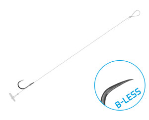 Bas de ligne Delphin FLR Quickstop / par 6 8cm / 0,22mm / B-LESS #6 Azure, Turquoise, Gray 8cm / 0,22mm / B-LESS #6