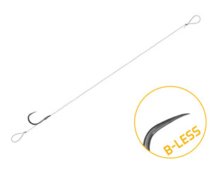 Bas de ligne Delphin FLR Loop / par 6 8cm / 0,22mm / B-LESS #8 Beige, Gold, Gray 8cm / 0,22mm / B-LESS #8