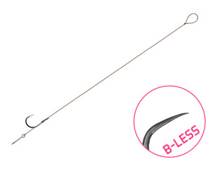 Bas de ligne Delphin FLR Sting / par 6 12cm / 0,10mm / B-LESS #10 / Sting 5mm Beige, Gray, Red 12cm / 0,10mm / B-LESS #10 / Sting 5mm