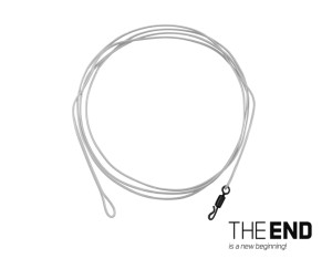 Bas de ligne Delphin THE END FLRcarbon Leader / par 1 100 cm / 30lbs Silver, Black, Gray 100 cm / 30lbs