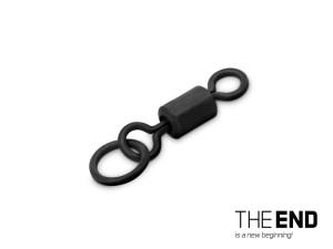 Émerillon avec anneau Carpe Delphin THE END Ring Swivel / par 10 #4 / 28 kg Gray, Beige #4 / 28 kg