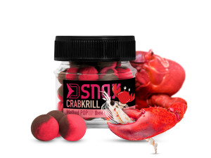 Delphin Appât D SNAX POP 12mm/20g Crabe-krill Red, Black, Beige, Silver Crabe-krill