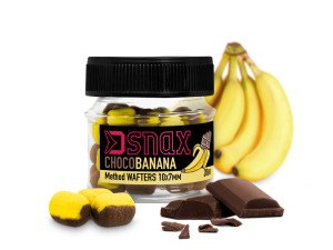 Delphin Appât D SNAX WAFT 7x5.5mm/20g Choco-banane Gold, Black, Gray, Beige Choco-banane