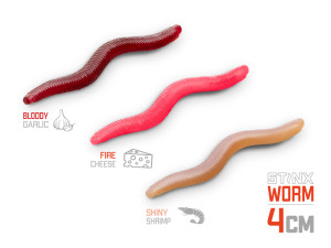 Leurre souple Delphin B! StinxWORM Shrimp / par 50 4cm / SKINY Pink, Brown, Gold, Gray 4cm / SKINY