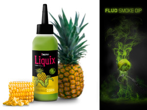 Delphin Fluo dip D SNAX LiquiX /100ml Maїs-ananas Black, Gold, Green, Gray Maїs-ananas