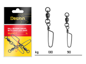 Delphin Émerillon à billes coastlock snap / par 3 130kg Gray, Gold, Red, Beige 130kg