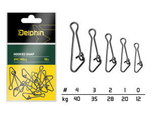 Delphin Agrafe rapide / par 10 #3/35kg Gray, Gold, Silver #3/35kg