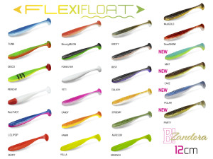 DuoPACK BOX Delphin ZANDERA FlexiFLOAT UVs / 6x par 5 12cm/BERRY 12cm/BERRY