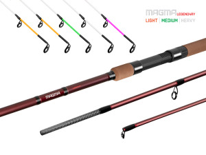 Canne Feeder Delphin MAGMA LEGEND4RY MEDIUM Feeder 360cm/120g/3pcs Silver, Gray 360cm/120g/3pcs