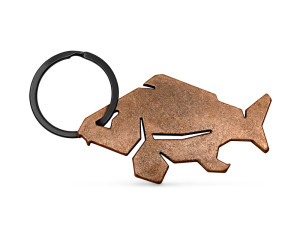 Porte-clés ouvre-bouteille Delphin CARPENER bronze bronze Gray, Azure, Silver bronze