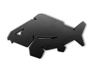 3D autocollant Delphin CARP noir noir Gray, Beige noir