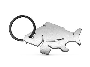 Porte-clés ouvre-bouteille Delphin CARPENER argent argent Beige, Gray argent