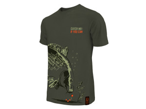 T-shirt Delphin Catch me CARP NX L Gray, Beige, Brown L