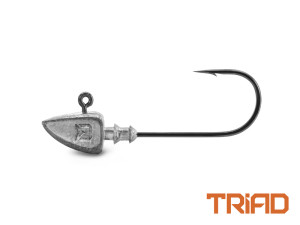 Tête plombée ergot de maintien Delphin TRIAD / 5 pcs 10g-4/0 Silver, Gray, Brown, Red 10g-4/0