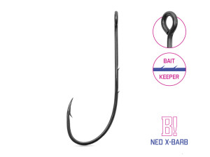 Delphin Hameçon pour le cheburashka B! NEO X-BARB / 8pcs 1 Gray, Beige 1