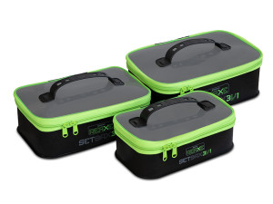 Lot de sacs Delphin REAXE SetBAX 3en1 30x20x11cm / 28x18x10cm / 26x16x9cm Gray, Lime, Green, Silver 30x20x11cm / 28x18x10cm / 26x16x9cm