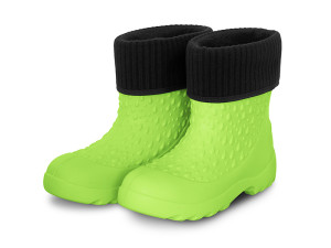 Bottes pour enfants avec chaussettes Delphin YUPIE 28/29 Green, Black, Beige, Gray 28/29