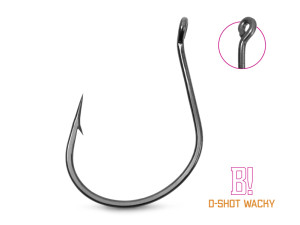 Delphin Hameҫon B! D-SHOT WACKY / 8pcs 1/0 Silver, Gray 1/0